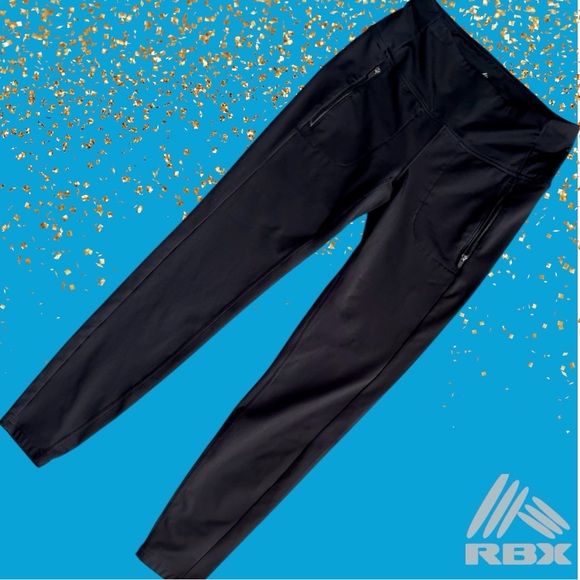 RBX Pants - RBX Jet Black Performance Leggings